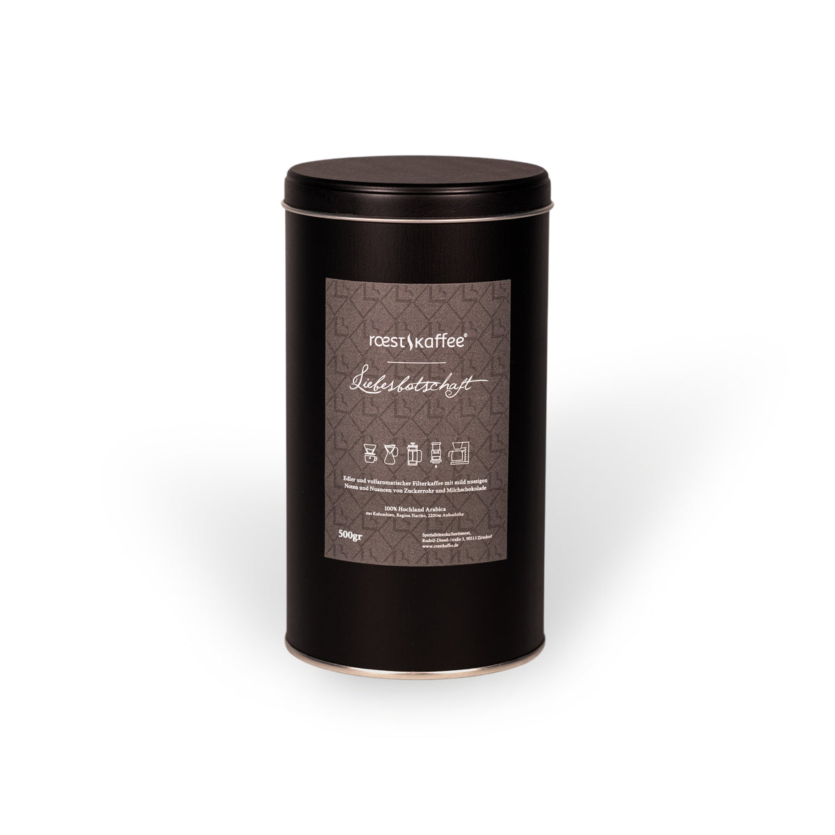Liebesbotschaft Filterkaffee