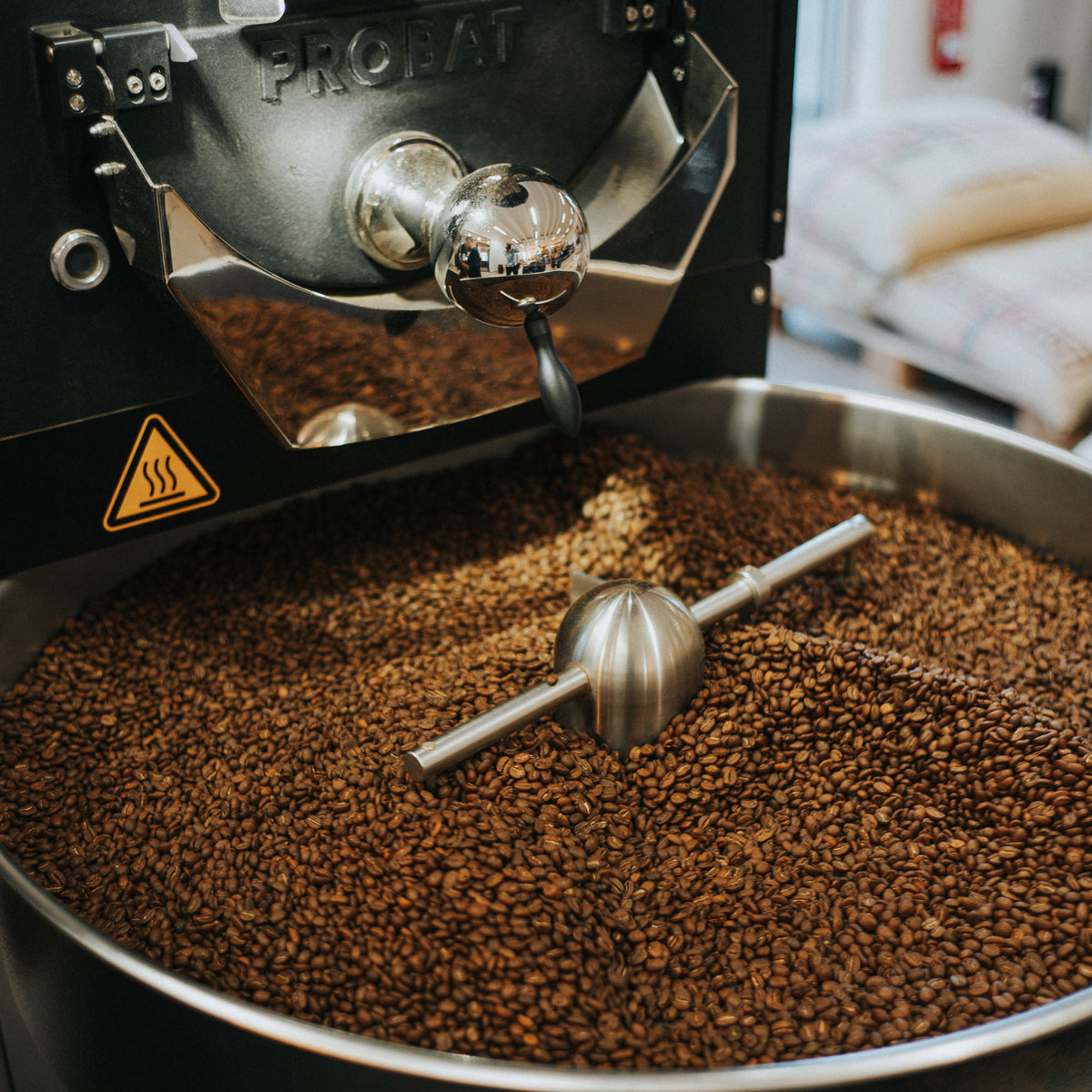 Rösterei-Tour mit Kaffeeverkostung Rösten 